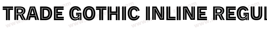 Trade Gothic Inline Regular font字体转换